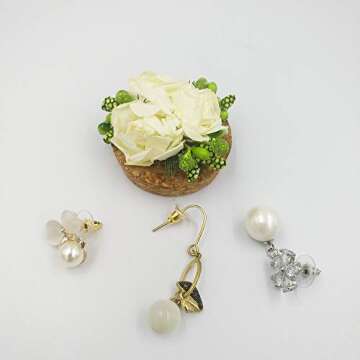 Vivixin 1080pcs Earring backings, Earring Safety Back Pads backstops Stopper, Clear Rubber Bullet Shape Butterfly Plastic Secure Earring kit (10styles)