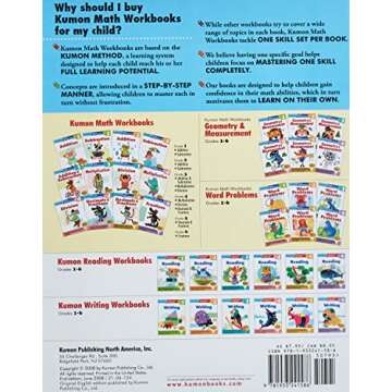 Kumon Grade 4 Decimals & Fractions (Kumon Math Workbooks)