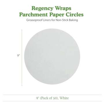 Regency Parchment Paper Circles for Baking Cakes