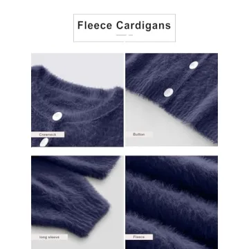 Warm & Cozy Fuzzy Knit Cardigan for Women