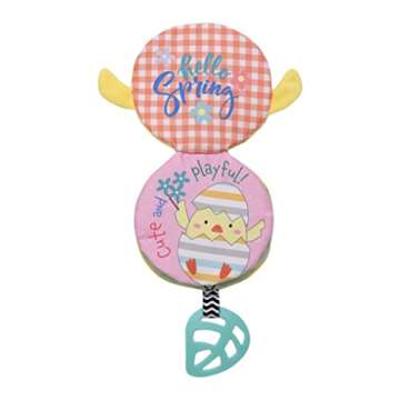 Baby Starters Magic Years Soft, Crinkle Activity Book with Teether and Strap- Chick, 5 inches