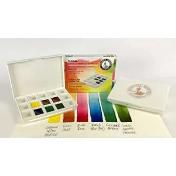 Daniel Smith Extra Fine Professional Watercolor Set – 24 Half Pan Colors in Metal Case