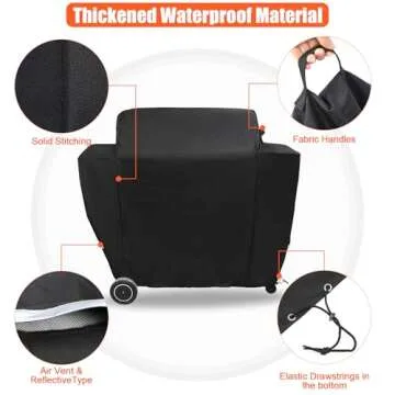 QuliMetal Traeger Grill Cover - Waterproof, Durable Protection