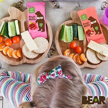 Gluten-Free Vegan Strawberry Fruit Snack Rolls by BEAR