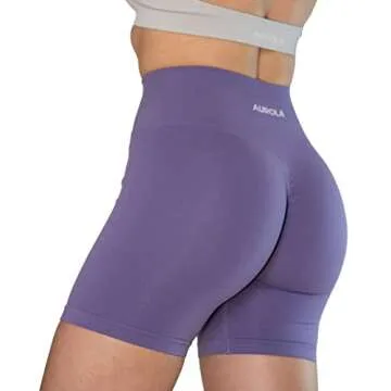 AUROLA Intensify Workout Shorts for Women Seamless Scrunch Short Gym Yoga Running Sport Active Exerc...