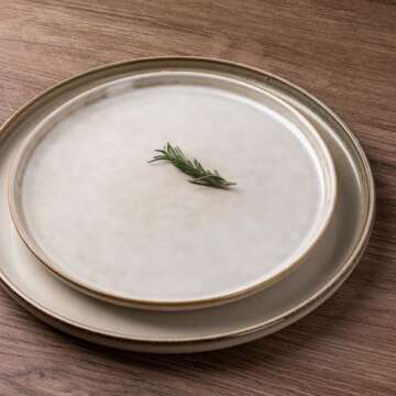 GBHOME Ceramic Dinnerware Sets for 4, 12 Pieces Stoneware Plates and Bowls Sets, Chip and Scratch Re...