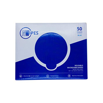 Mwipes 50 Count Microfiber Rags for Eco-Friendly Cleaning