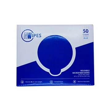 Mwipes 50 Count Microfiber Rags for Eco-Friendly Cleaning