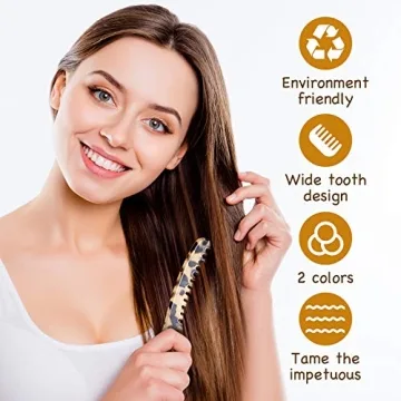 Laedau Wide Tooth Detangling Combs for All Hair Types