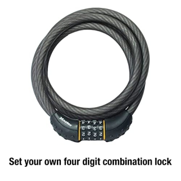 Master Lock Cable Lock - Set Your Own Combination, 6 ft Long