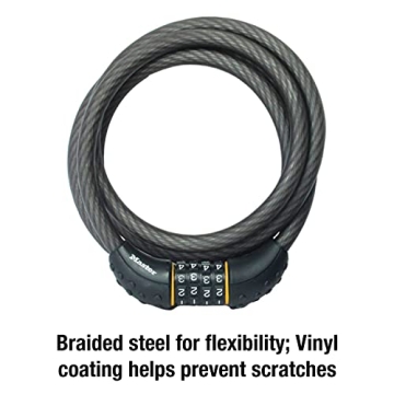 Master Lock Cable Lock - Set Your Own Combination, 6 ft Long