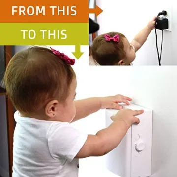 Baby Safety Outlet Cover BOX Double Lock for Toddler Proofing