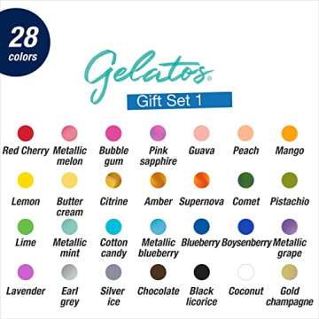 Faber-Castell Gelatos Gift Set: 28 Watercolor Gel Crayons and Art Supplies for Painting, Drawing & J...