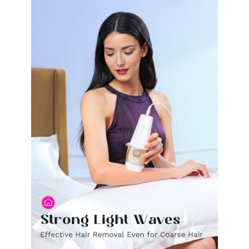 IPL Hair Removal Device with Ice Cooling for Painless Results