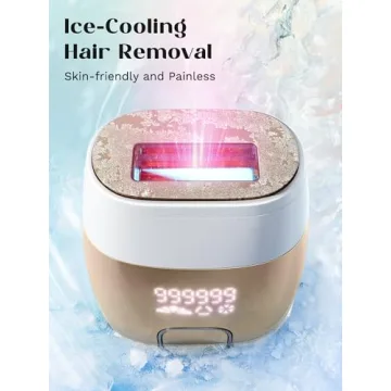 IPL Hair Removal Device with Ice Cooling for Painless Results