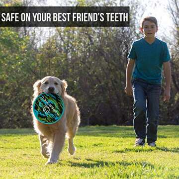 Hyper Pet Flippy Flopper 9" Flying Disc Soft Dog Toy, Floats in Water & Safe on Teeth, Pack of 1, Camo Design, for All Breeds