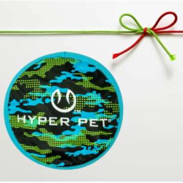 Hyper Pet Flippy Flopper 9" Flying Disc Soft Dog Toy, Floats in Water & Safe on Teeth, Pack of 1, Camo Design, for All Breeds