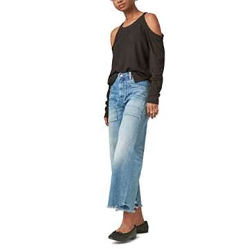 Lucky Brand Women's Lucky Legend High Rise Wide Leg Jean, Tough Luck