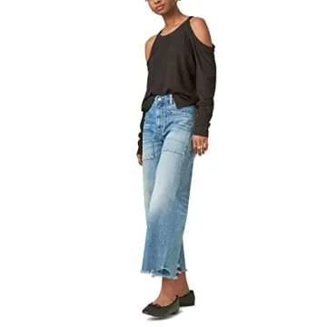 Lucky Brand Women's Lucky Legend High Rise Wide Leg Jean, Tough Luck
