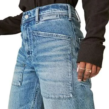 Lucky Brand Women's Lucky Legend High Rise Wide Leg Jean, Tough Luck