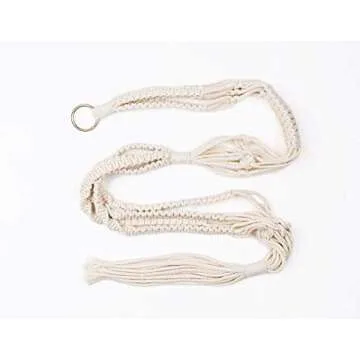 AMORNING Macrame Plant Hangers - 4 Pack, Hydroponic-Garden System