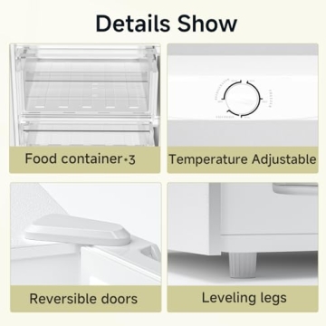 BANGSON 7.0 Cu.ft Upright Freezer, Convertible for Any Home
