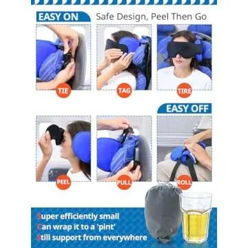 SARISUN Travel Pillow for Comfortable Sleep on Flights