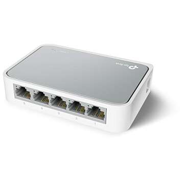 TP-Link 5 Port 10/100 Mbps Fast Ethernet Switch | Desktop Ethernet Splitter | Ethernet Hub | Plug & ...