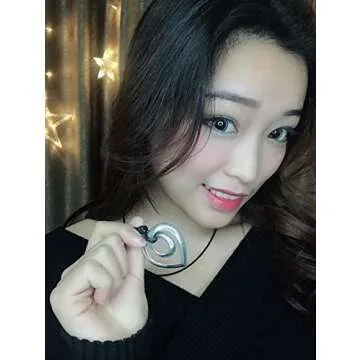 Welbijoux Heart Shape Long Pendant Necklace for Women