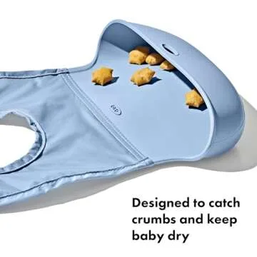 OXO Tot Roll-Up Bib - 2 Pack - Drizzle and Dusk