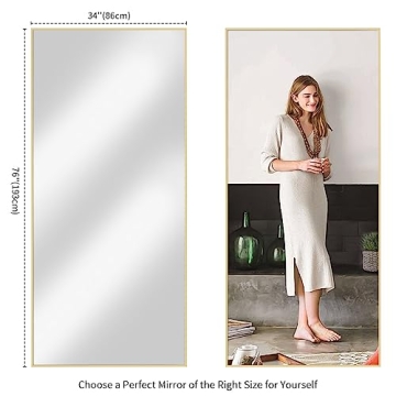 Koonmi 76x34 Oversized Full Length Mirror