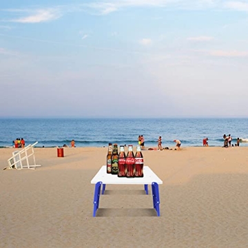 Large Portable Beach Folding Table for Outdoor Fun