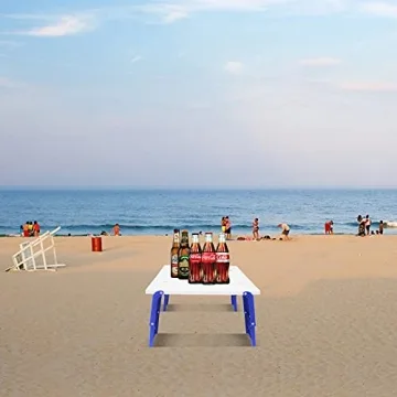 Large Portable Beach Folding Table for Outdoor Fun