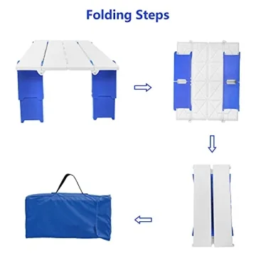 Large Portable Beach Folding Table for Outdoor Fun