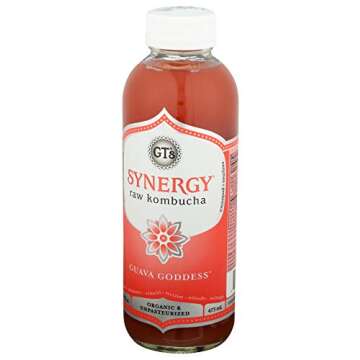 GT's Kombucha, Guava Goddess 16 Fl Oz