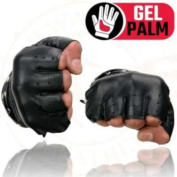 Stylish Shaf International Fingerless Leather Gloves for Women