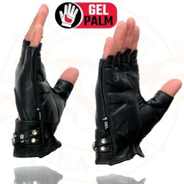 Stylish Shaf International Fingerless Leather Gloves for Women