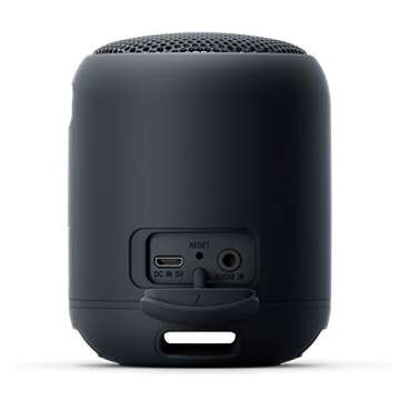 Sony SRS-XB12 Mini Bluetooth Speaker Loud Extra Bass Portable Wireless Speaker with Bluetooth -Loud Audio for Phone Calls- Small Waterproof and Dustproof Travel Music Speakers Black SRS-XB12/B