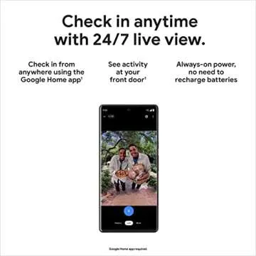 Google Nest Doorbell - (Wired, 2nd Gen) - Wired Video Doorbell Camera - Doorbell Security Camera - L...