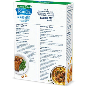 Hidden Valley Ranch Dressing and Seasoning Mix- Pack of 4