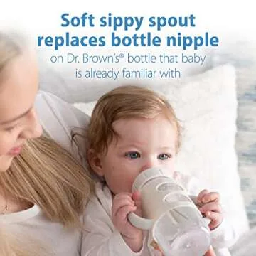Dr. Brown's Wide-Neck Sippy Bottle with Silicone Handles