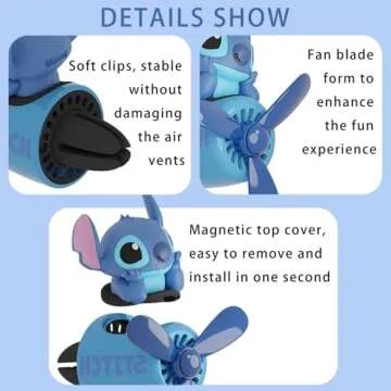 Cute Rotating Propeller Car Air Freshener with Fragrances