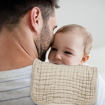 Looxii Muslin Burp Cloths Extra Soft 100% Cotton 6 Pack