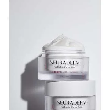 NEURADERM Protective Facial Balm, Rich Cream Ceramide Moisturizer with Hyaluronic Acid and Cica to Protect Skin Barrier and Soothe Irritated Skin Non-Comedogenic (30g, 1.05oz)
