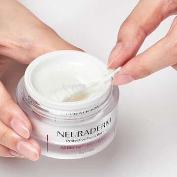 NEURADERM Protective Facial Balm, Rich Cream Ceramide Moisturizer with Hyaluronic Acid and Cica to Protect Skin Barrier and Soothe Irritated Skin Non-Comedogenic (30g, 1.05oz)