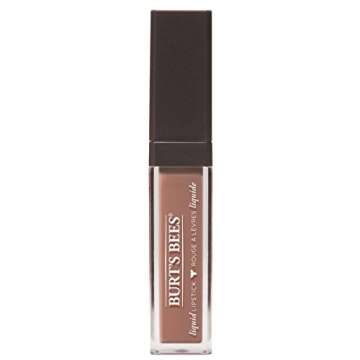 Burt's Bees 100% Natural Glossy Liquid Lipstick, Niagara Nude, 1 Tube