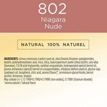 Burt's Bees 100% Natural Glossy Liquid Lipstick, Niagara Nude, 1 Tube
