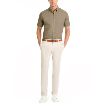 Van Heusen Men's Wrinkle-Free Button Down Shirt for Casual Style