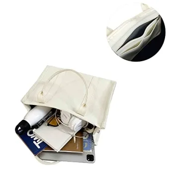 Ladies Handbags Large Capacity Tote Bags Shopping Bags Simple Tote Shoulder Bags Black Tote Bags (white)