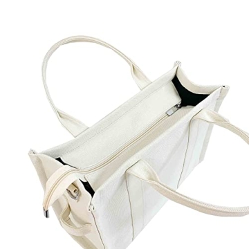 Ladies Handbags Large Capacity Tote Bags Shopping Bags Simple Tote Shoulder Bags Black Tote Bags (white)